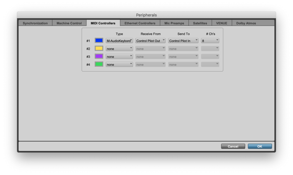 Pro Tools Peripherals MIDI Controllers